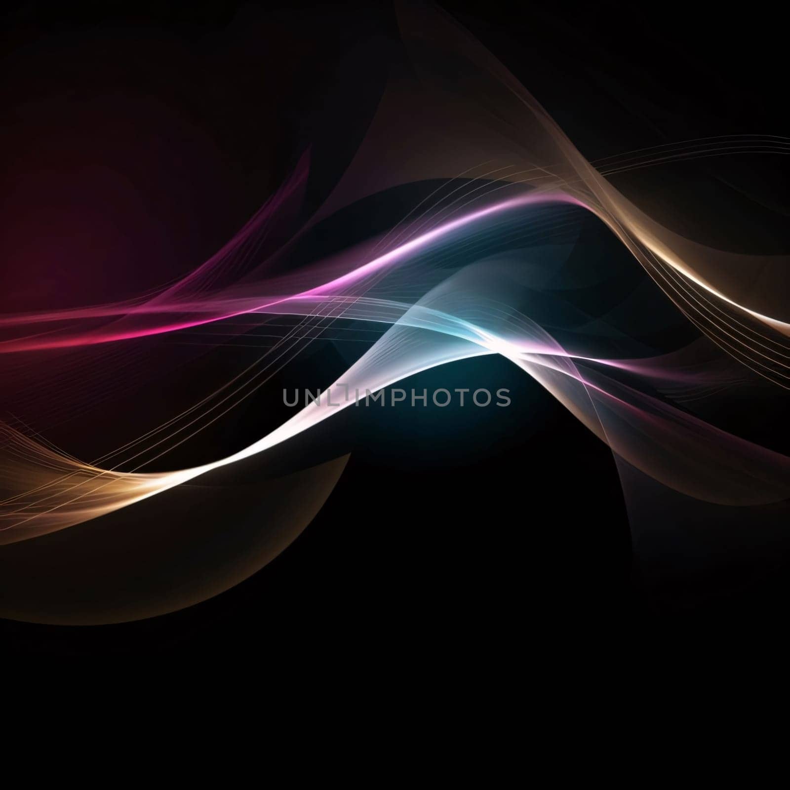 Abstract background design: Abstract background with glowing lines, futuristic wavy illustration eps10