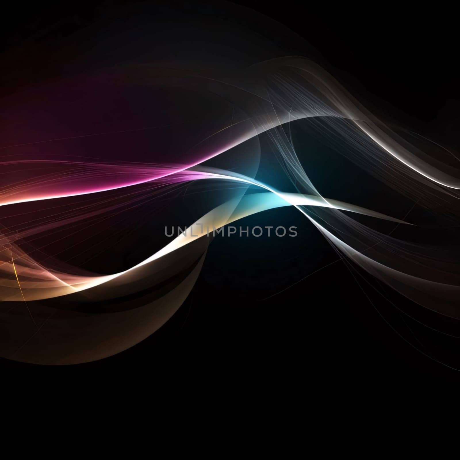 Abstract background design: abstract background with glowing lines, waves and space for your text