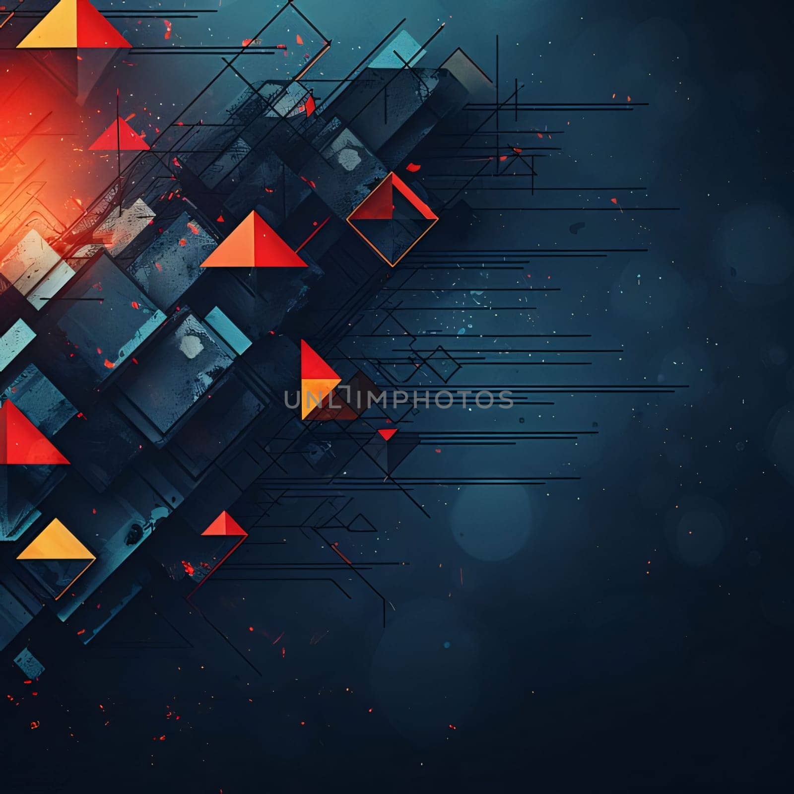 Abstract background design: Abstract technology background with geometric elements. Vector illustration. Eps 10.