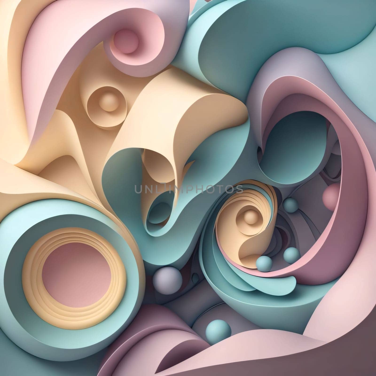 Abstract background design: 3d render of abstract background with curvy lines. 3d illustration