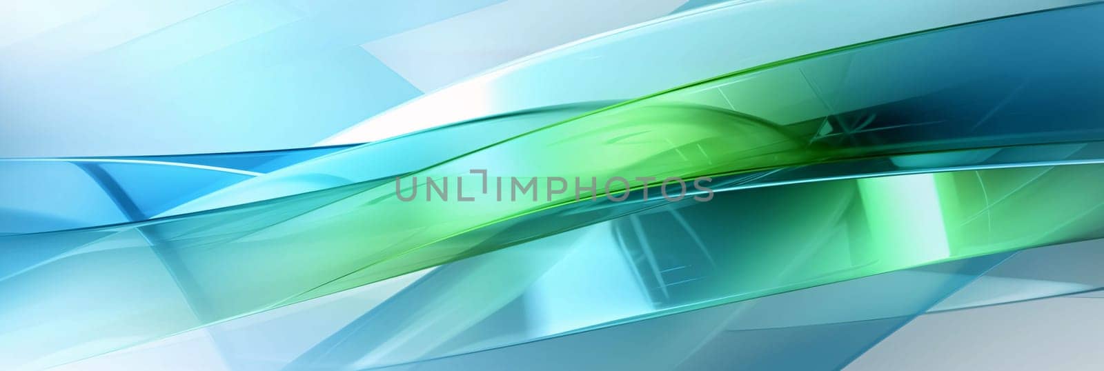 3d rendering, abstract background with blurred blue and green lines. by ThemesS