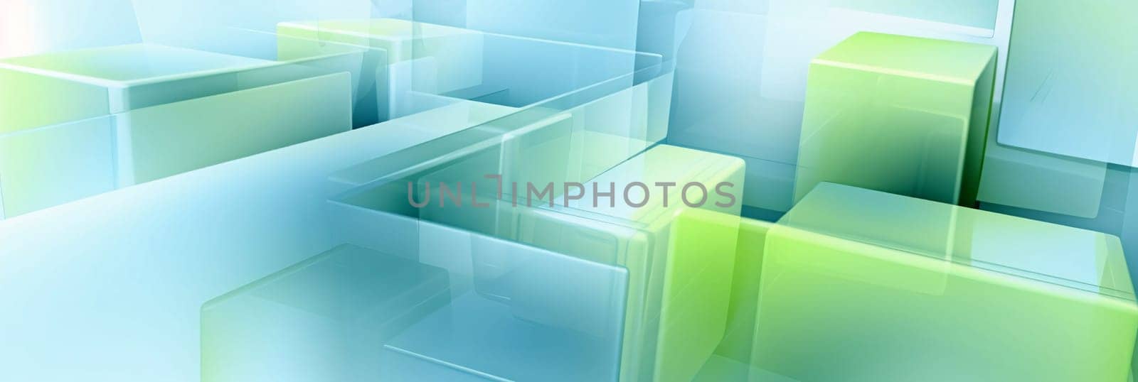 Abstract background. Glossy glass cubes, 3d blocks with light effects composition by ThemesS