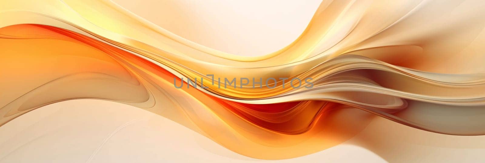 abstract background with smooth lines in orange and yellow colors, futuristic design by ThemesS