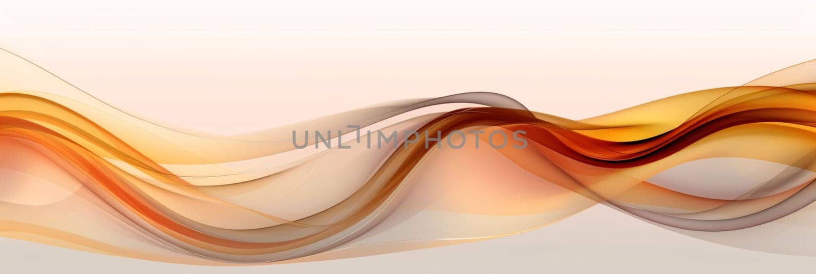 Abstract background, orange 3d rendered waved lines for brochure, website, flyer design. by ThemesS