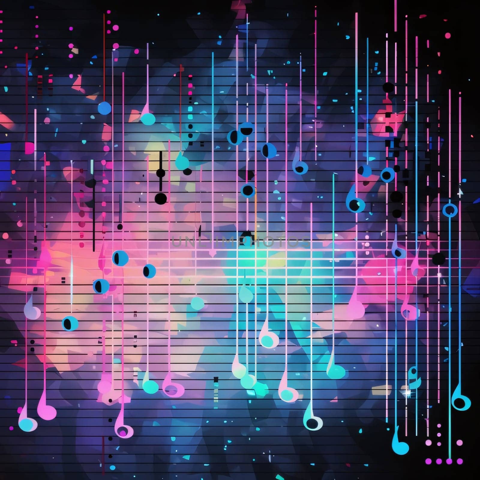 Abstract background design: Abstract music background with notes. Vector illustration. Eps10. RGB EPS 10