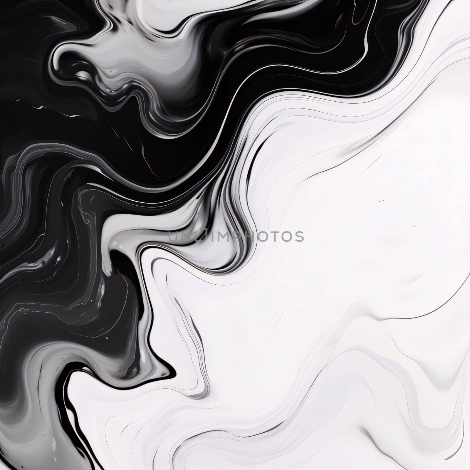 Abstract background design: Black and white marble pattern. Marbling texture background. Fluid art.