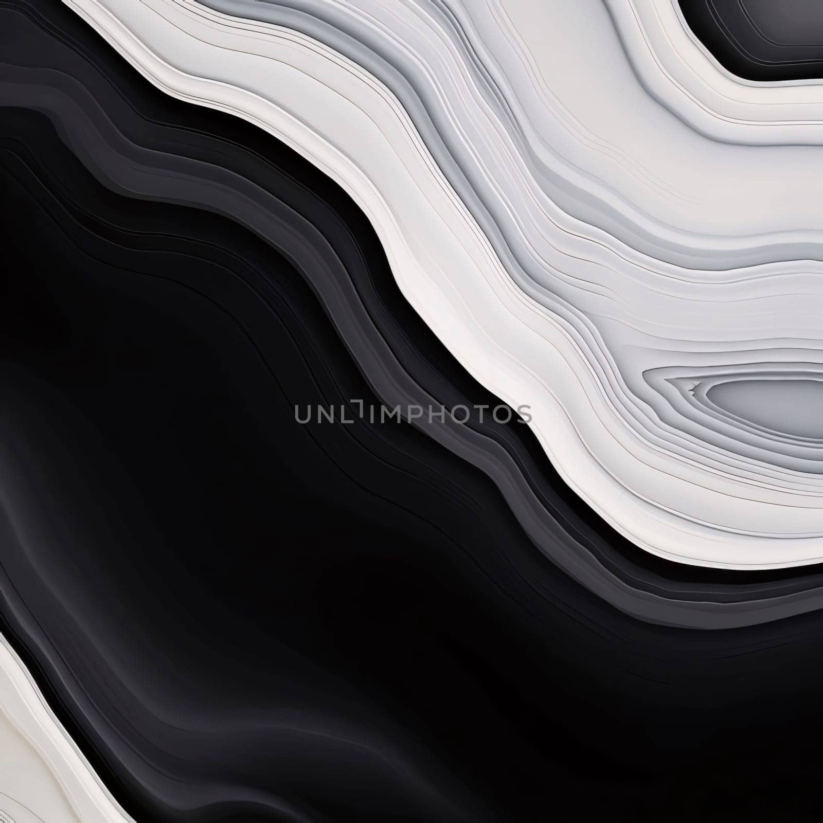 Abstract background design: Black and white marble background. 3d rendering, 3d illustration.