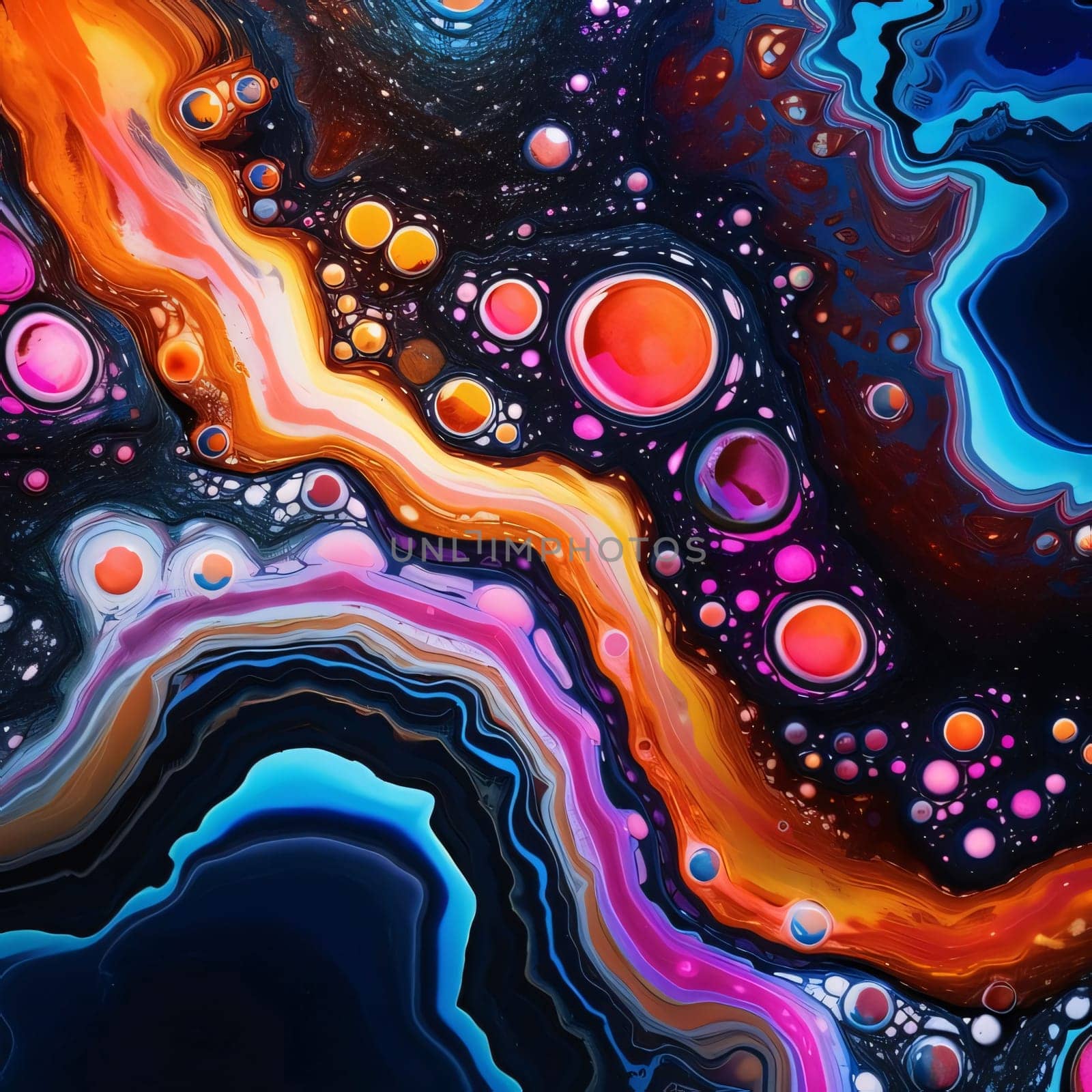 Abstract background design: Abstract background. Psychedelic texture. Digital painting. 3D rendering.