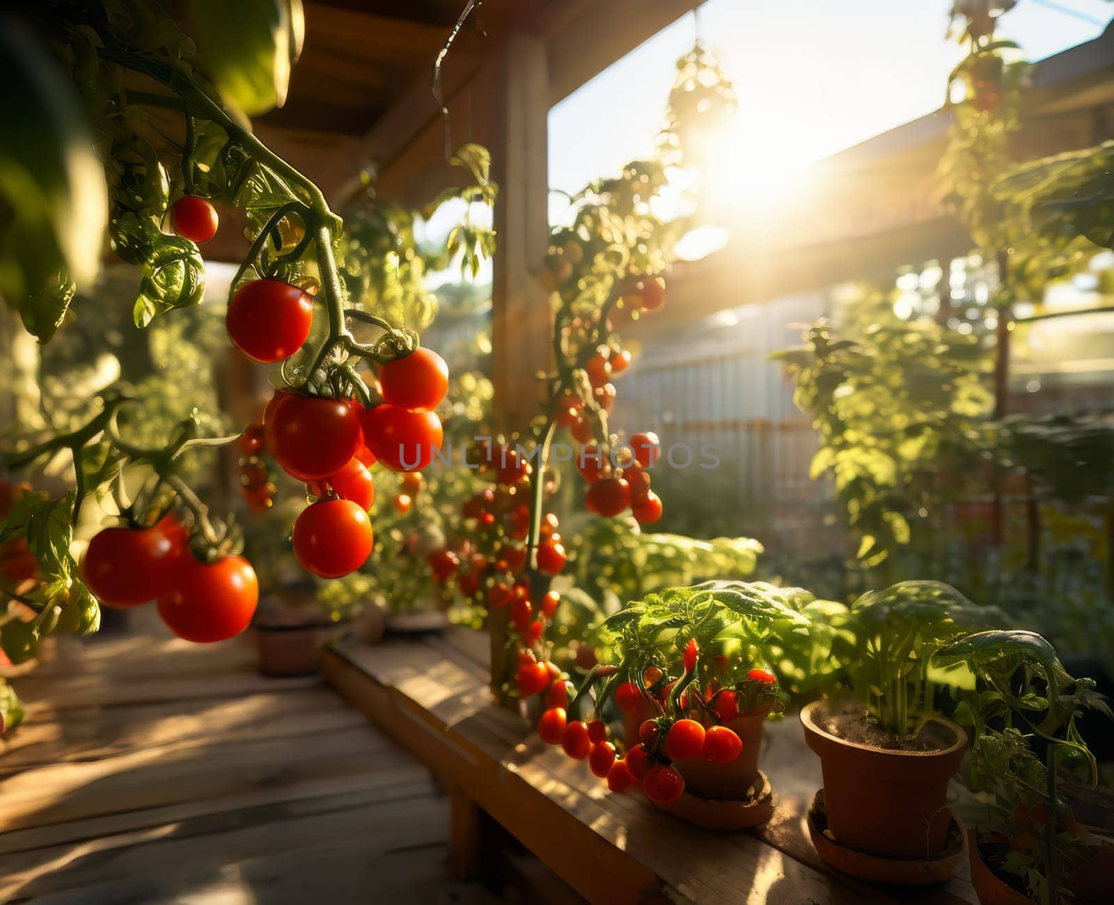 Balcony garden with cherry tomatoes by fascinadora