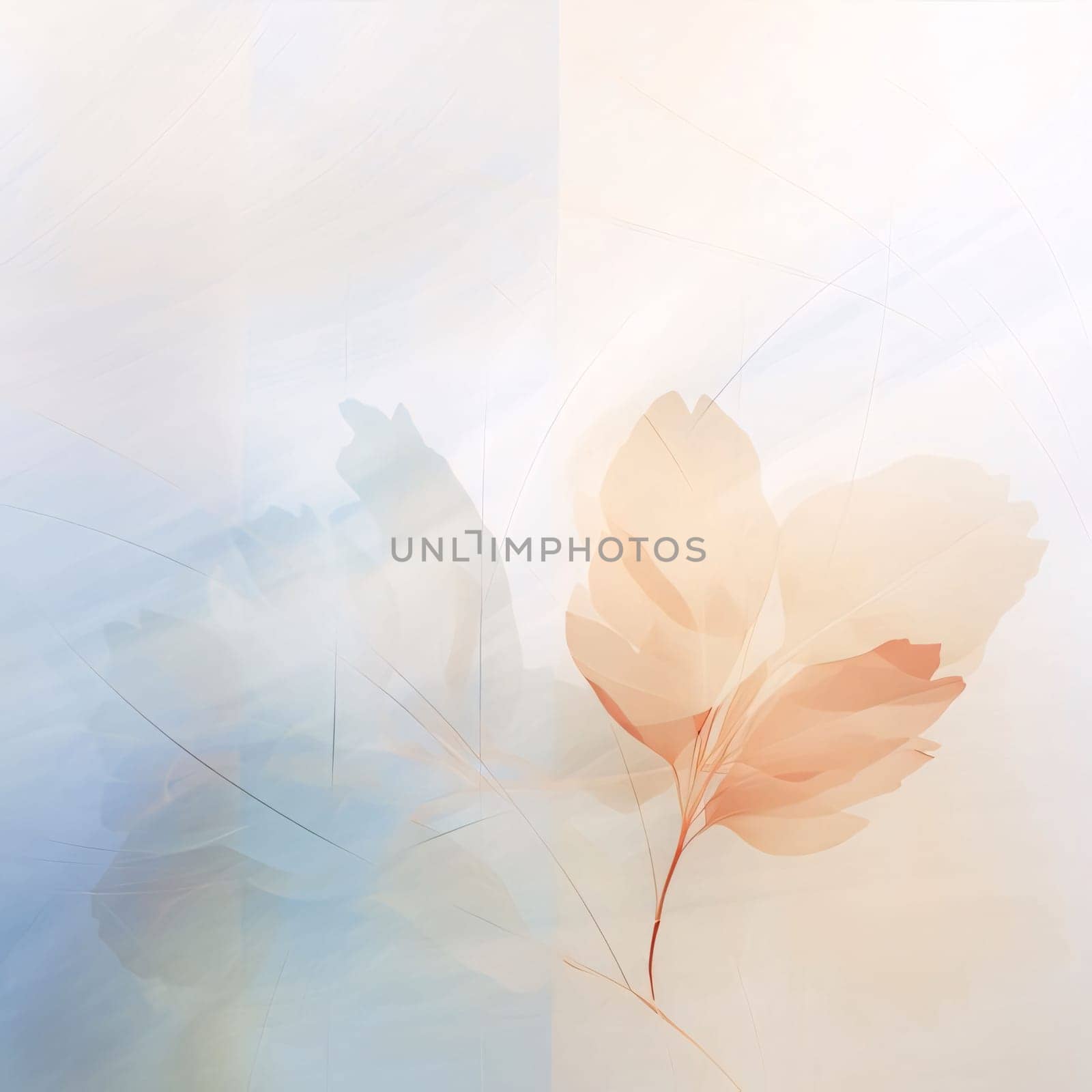 Abstract background design: Abstract floral background with tulips in soft pastel colors. Vector illustration.