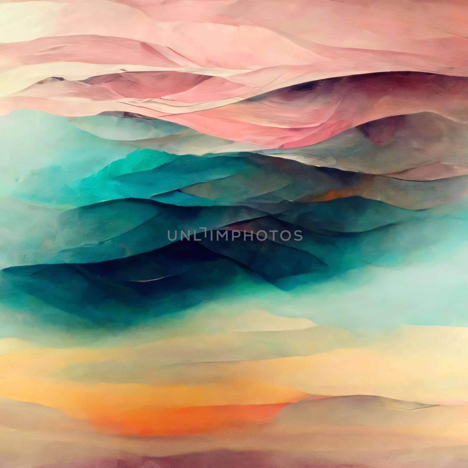 Abstract background design: Abstract watercolor background. Digital art painting. Hand-drawn illustration.