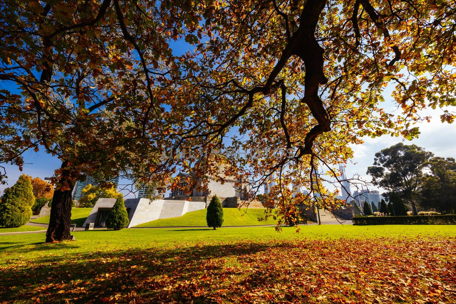 Shrine of Remembrance in Melbourne Australia by FiledIMAGE