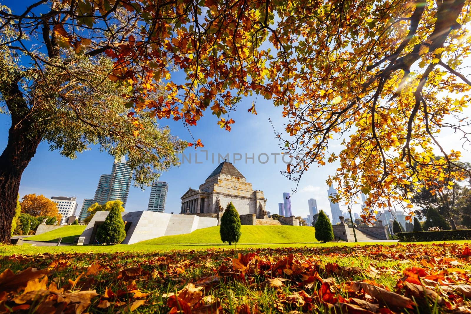 Shrine of Remembrance in Melbourne Australia by FiledIMAGE