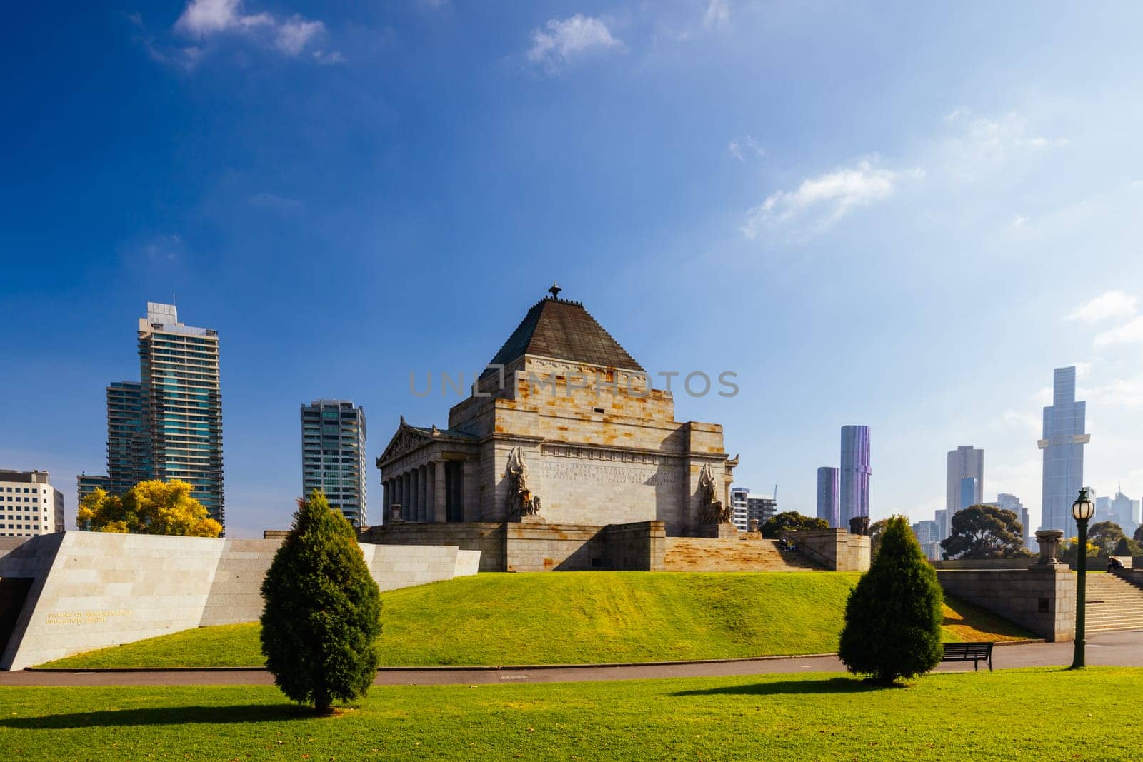 Shrine of Remembrance in Melbourne Australia by FiledIMAGE