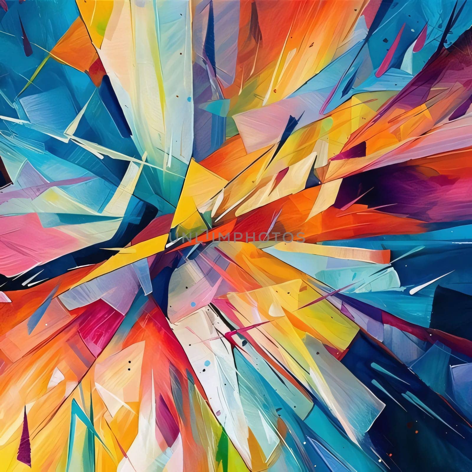 Abstract background design: abstract background with colorful geometric elements, computer-generated illustration.