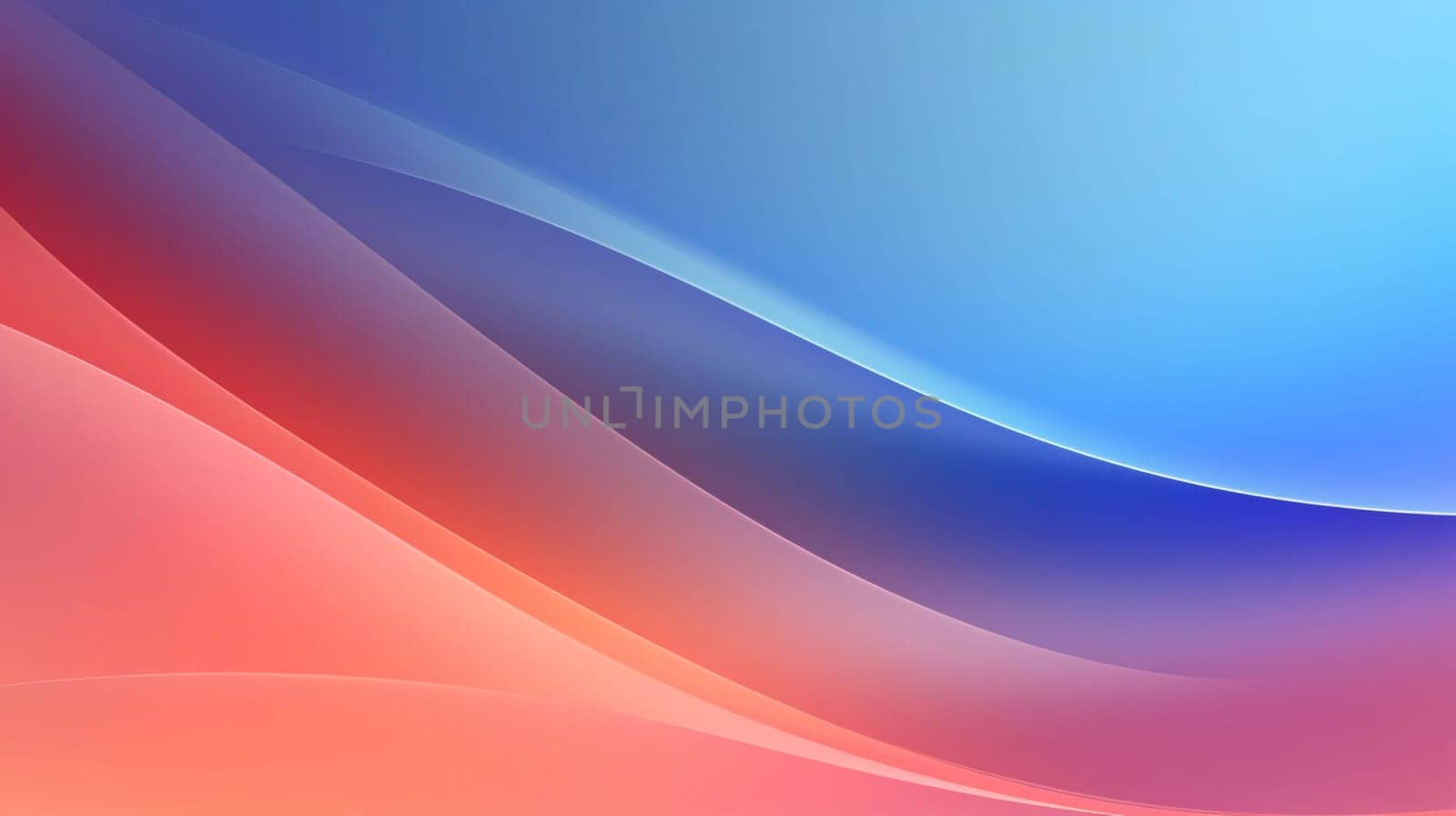 Abstract background design: abstract background with smooth lines in blue, orange and purple colors