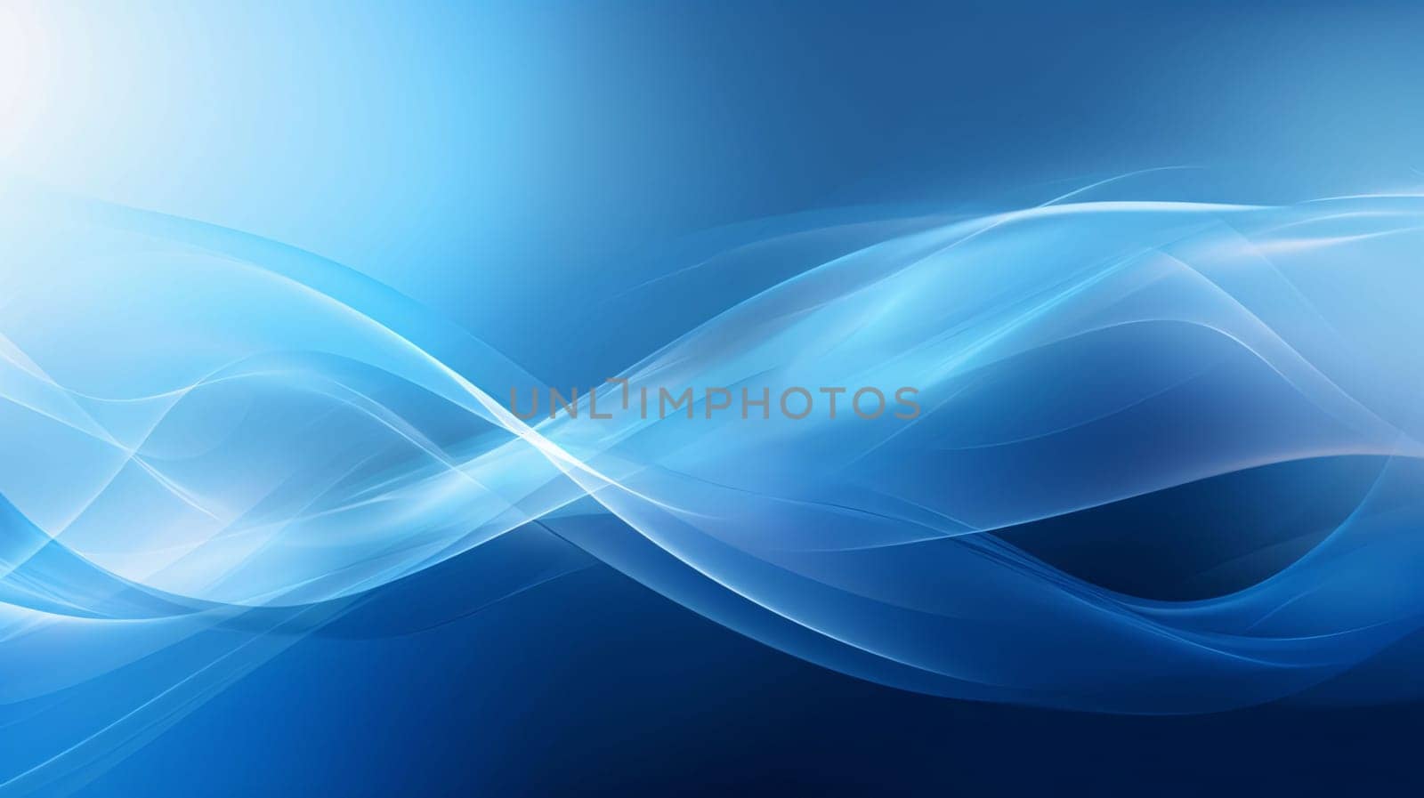 Abstract background design: abstract blue background with smooth lines and light effects, vector illustration