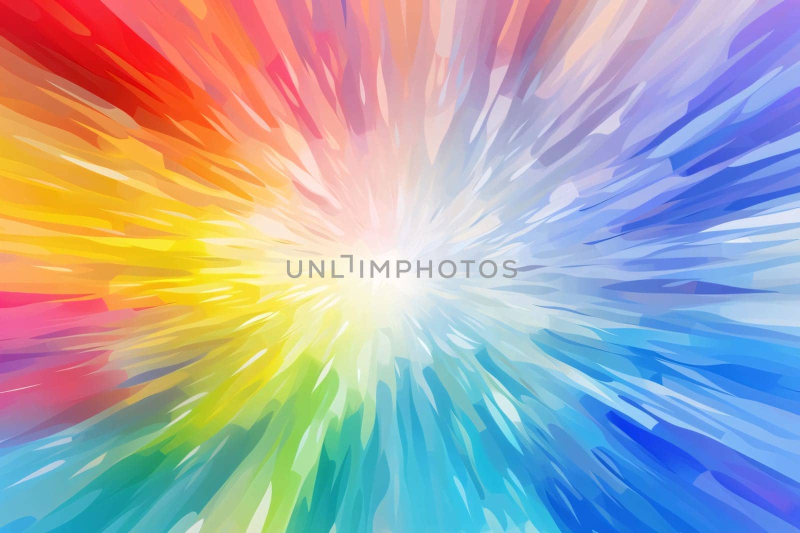 Abstract background design: abstract background with rainbow colors and rays of light - vector illustration