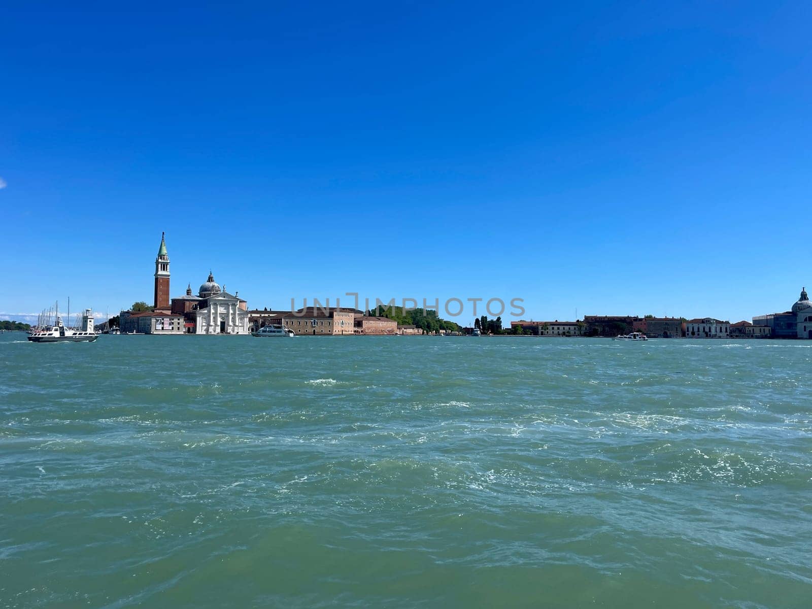San Giorgio Maggiore is one of the most famous islands in the Venetian lagoon. High quality photo