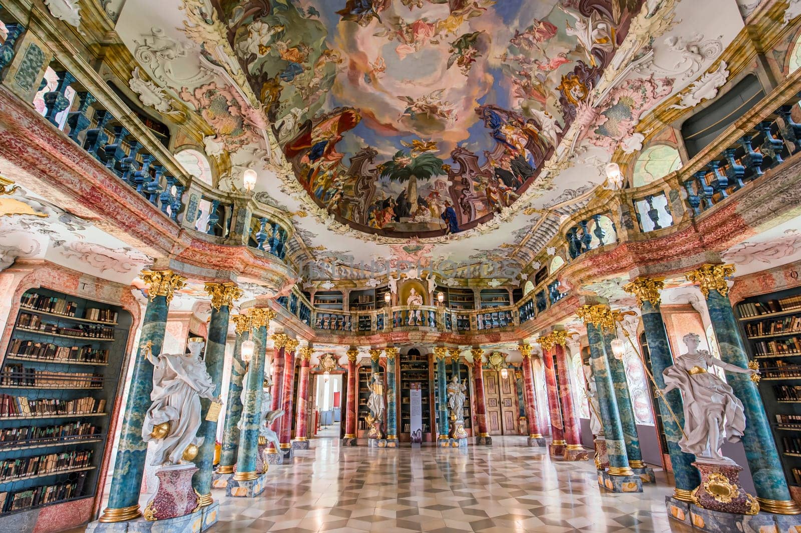 Library of Wiblingen abbey, bavaria, germany by photogolfer