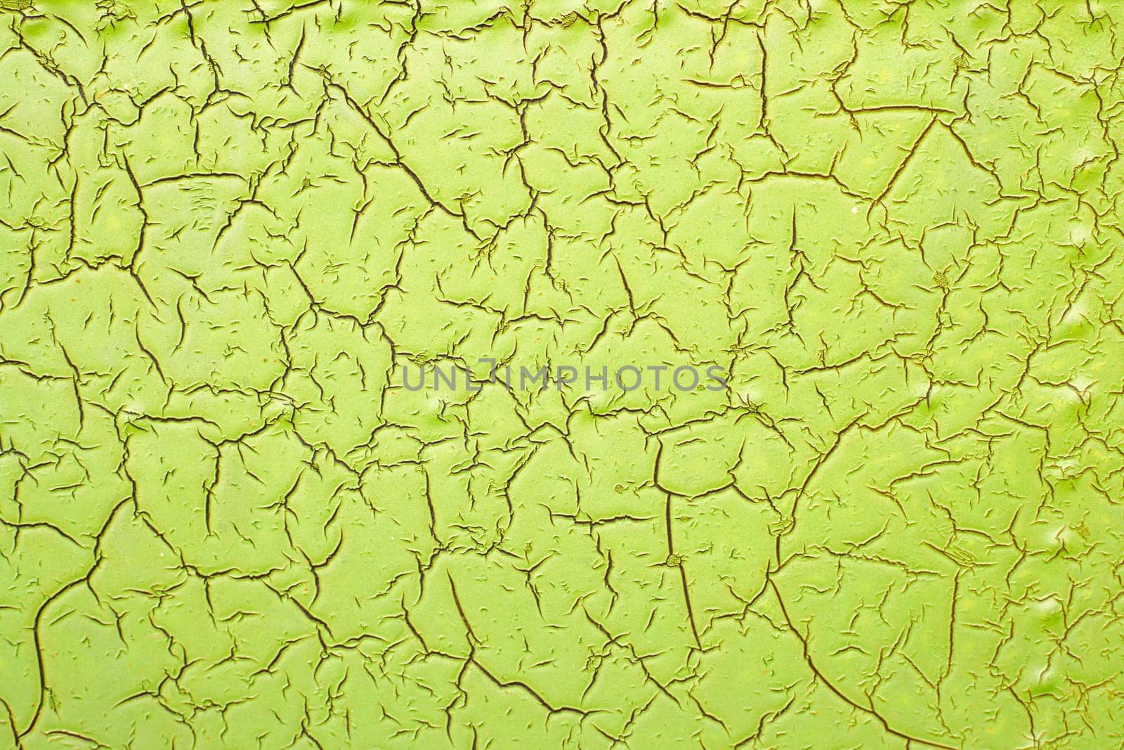 Green Cracked Paint Texture Background. by andreyz