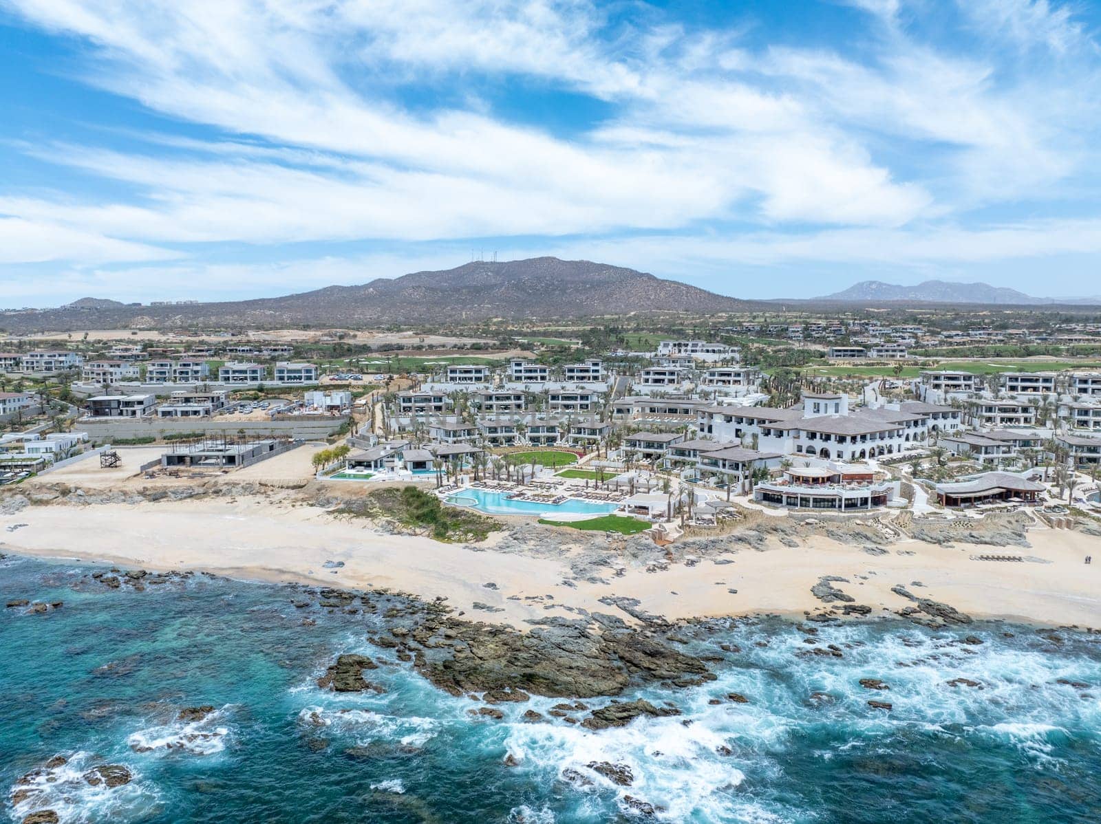 Aerial view of beach in Cabo San Jose, Baja California Sur, Mexico by Bonandbon