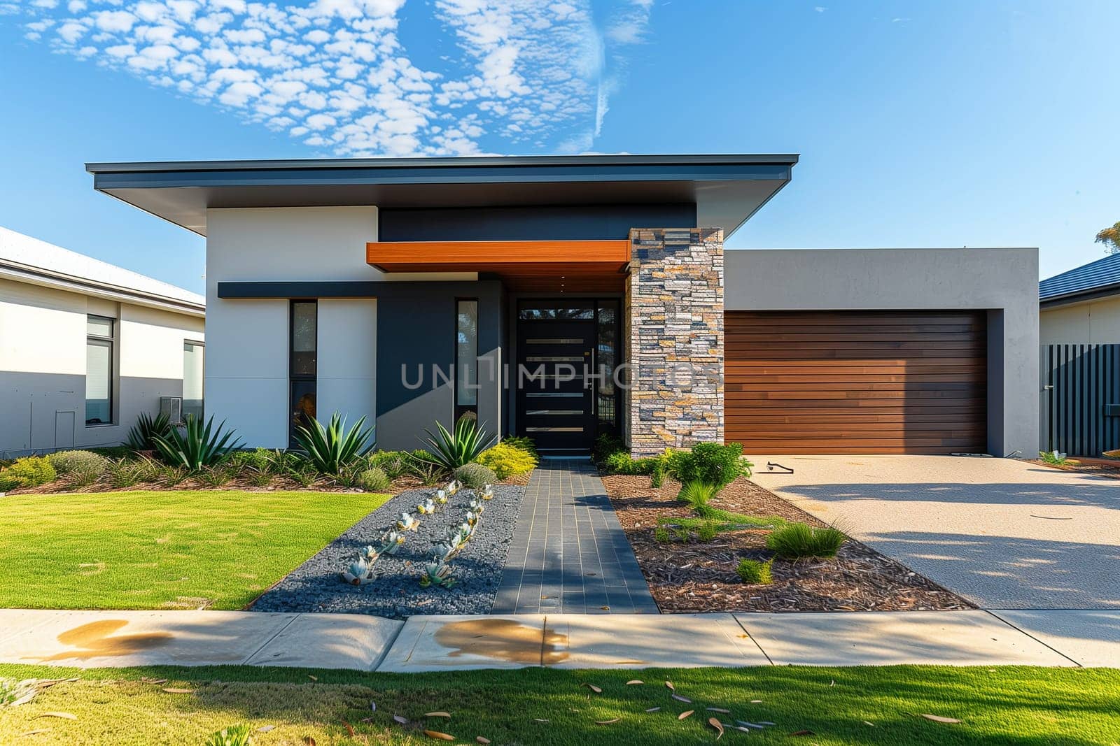 Modern House With Large Lawn and Trees by Sd28DimoN_1976