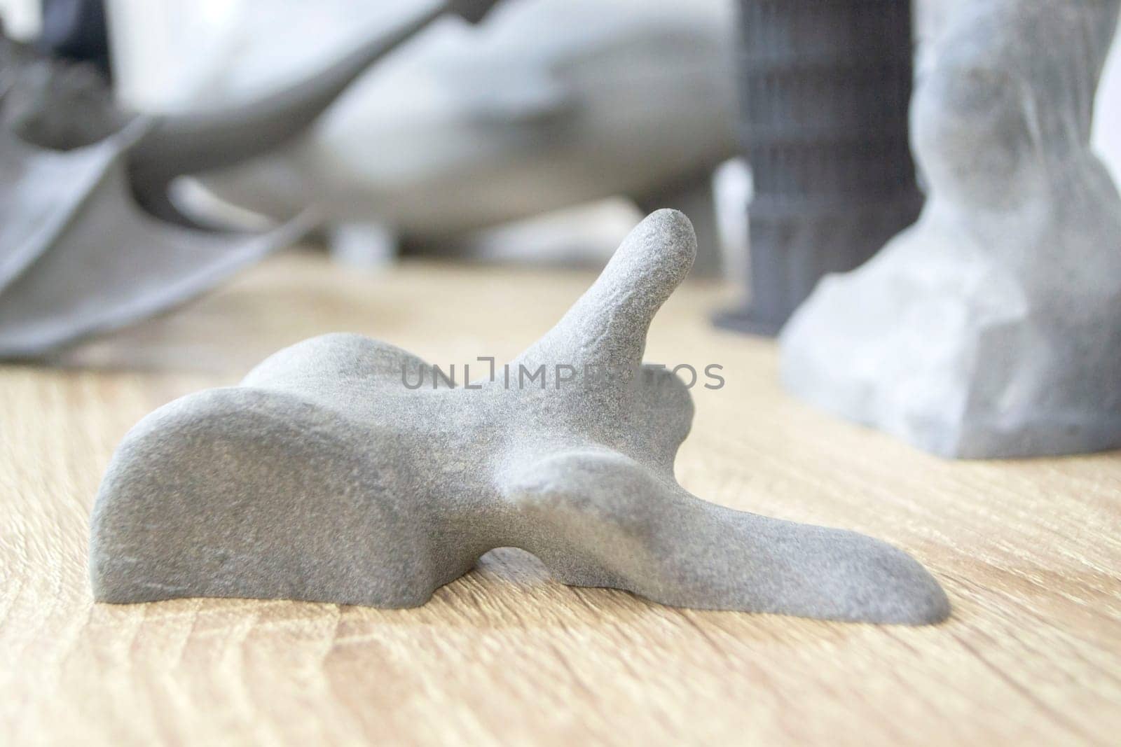 Prototype model of human vertebra 3D printed from polyamide powder. Technology Multi Jet Fusion MJF. Three-dimensional model printed on 3D printer from plastic. Additive progressive powder technology