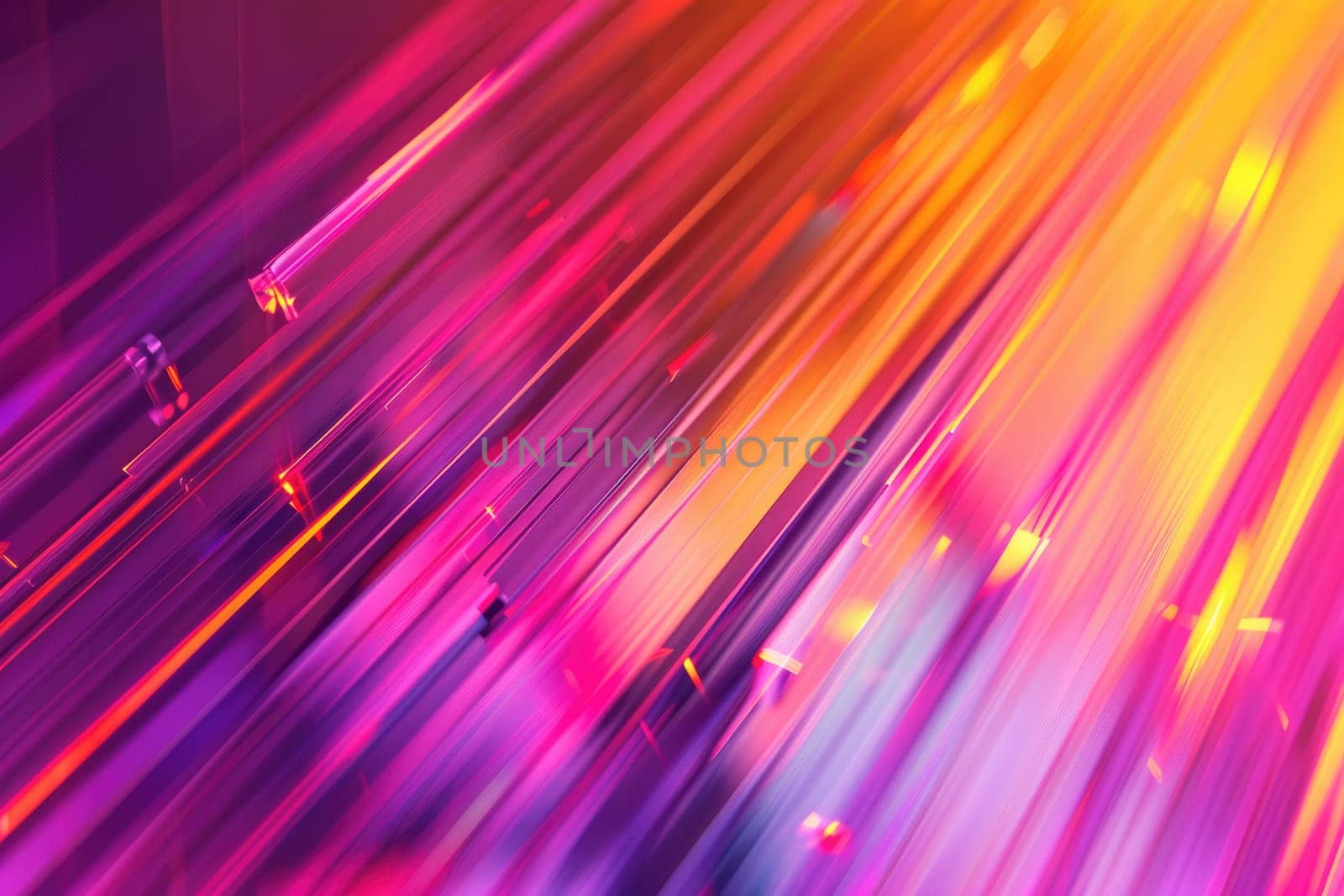 Colorful 3D rendering of glass rods. AIG51A.