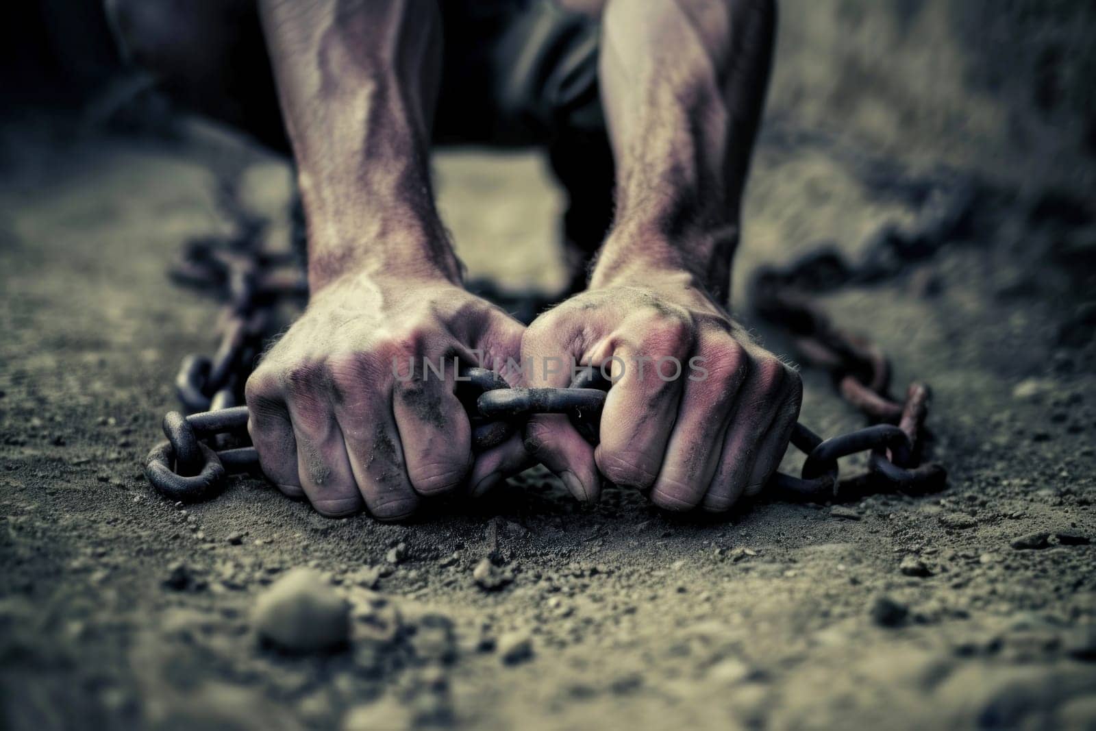 A Freedom person broken chains by golfmerrymaker