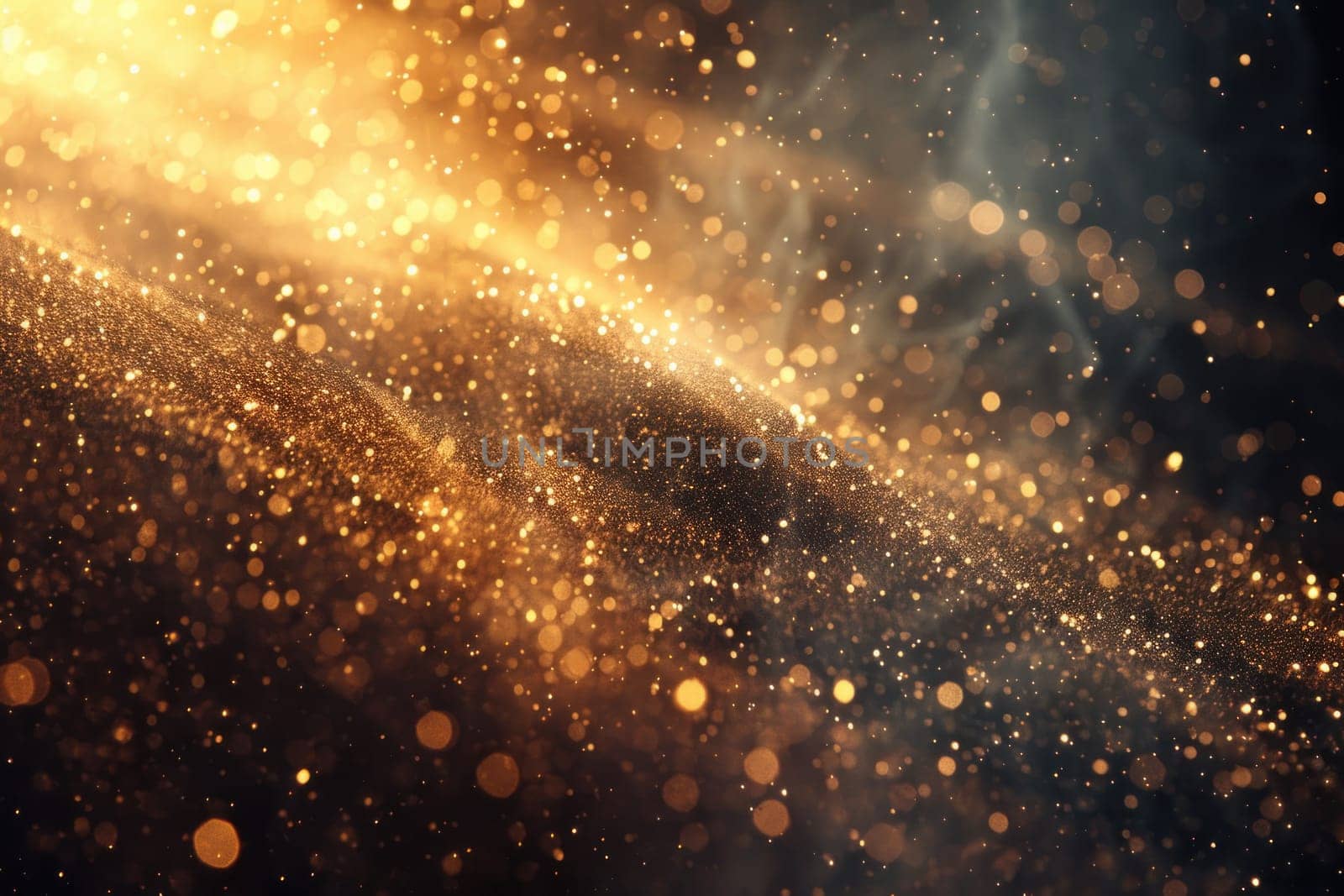 The image is a blurry, hazy, and dreamy scene with a lot of glitter by golfmerrymaker