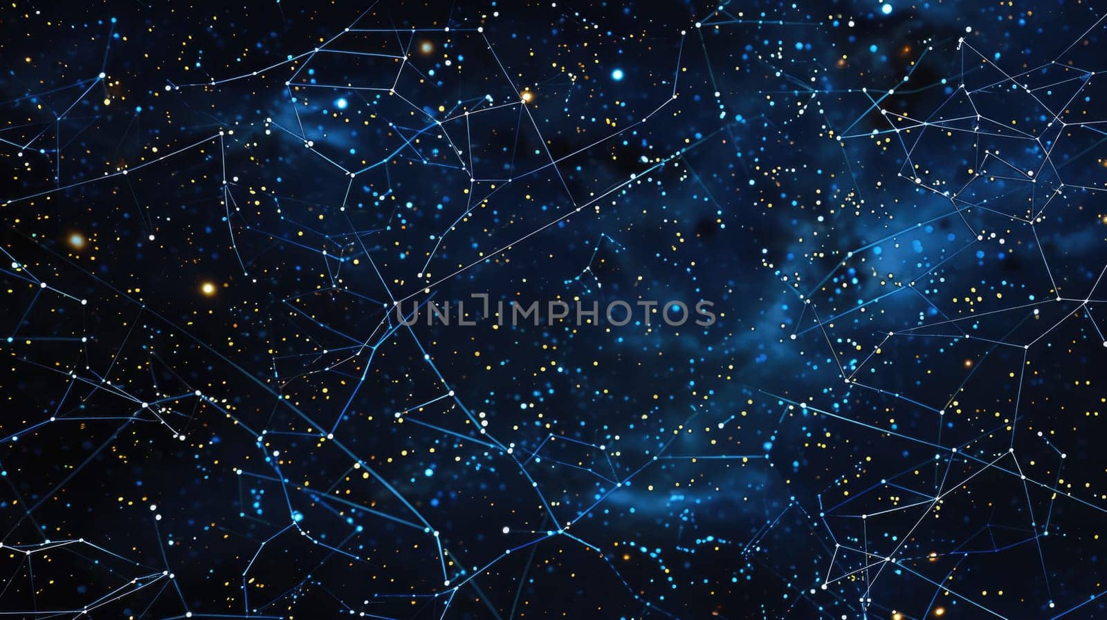 A computergenerated image of a vibrant electric blue and orange wave floating in space, creating a mesmerizing pattern against the darkness of the universe AIG50