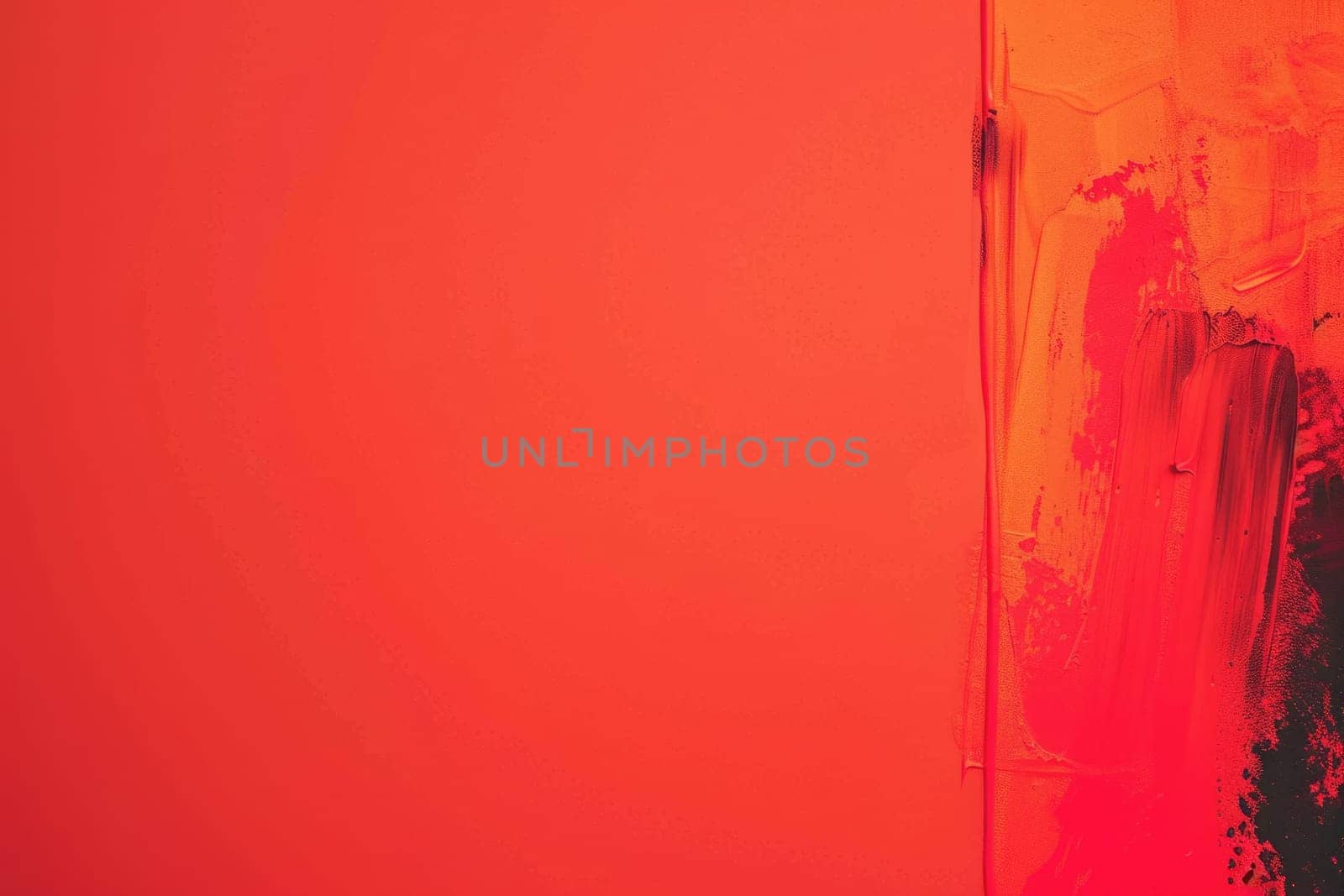 Red and orange abstract painting. AIG51A.