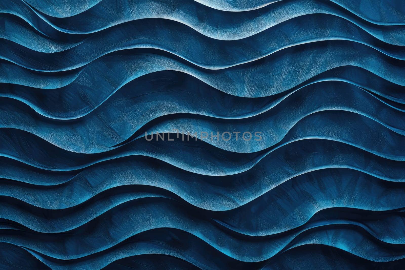Blue seamless wavy pattern. AIG51A.