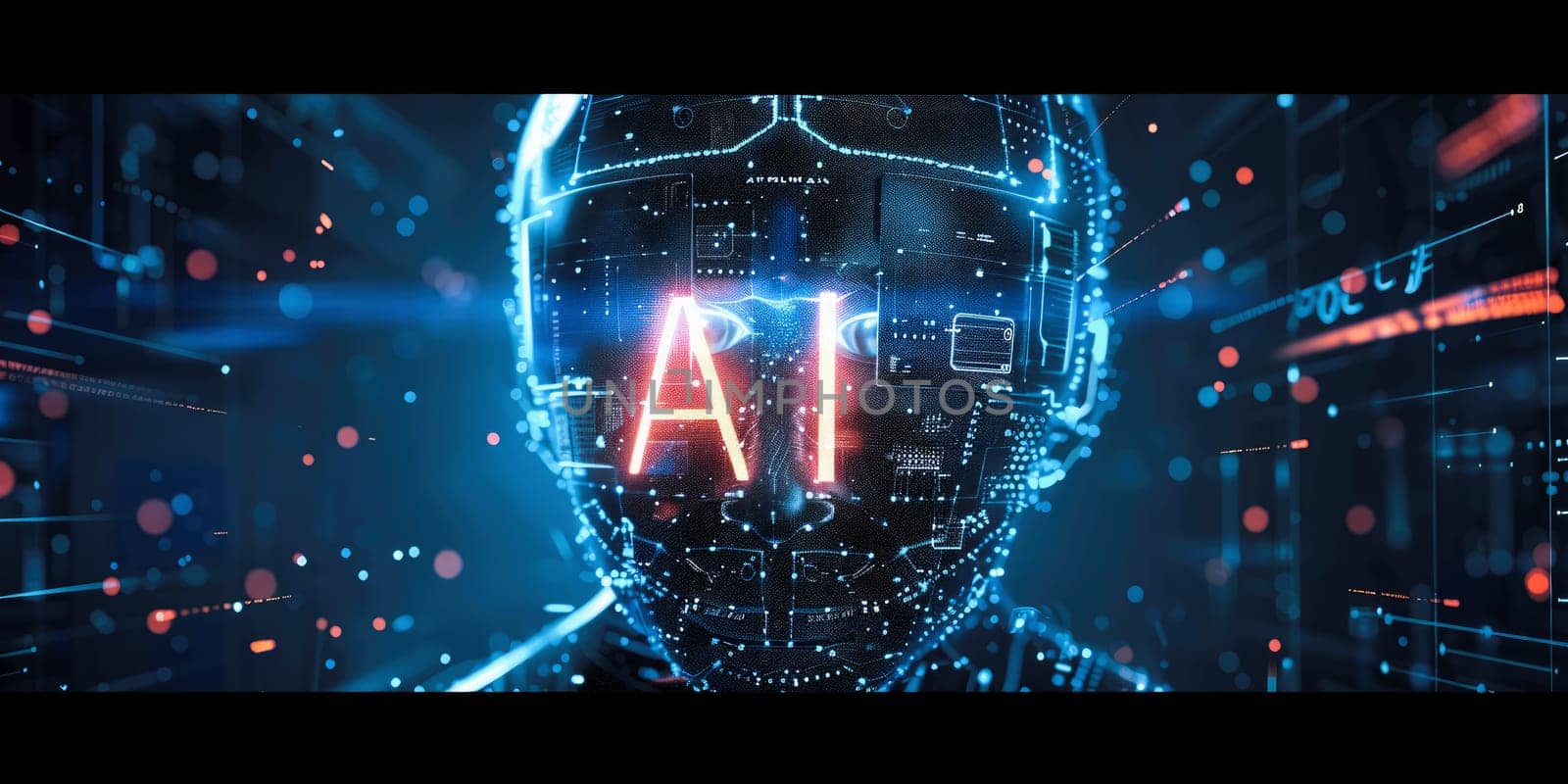 Interact with AI artificial intelligence brain processor in concept of AI artificial intelligence engineering, big data and AI machine learning to use generative AI for business support. LLMs