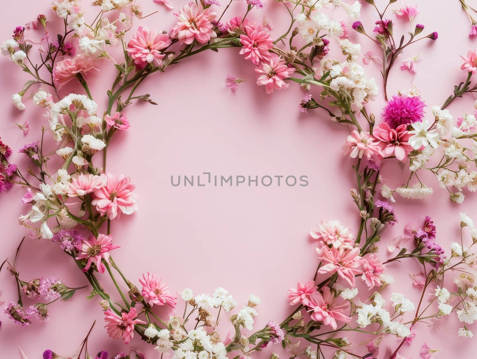 The group of the varies of the flower that has been put on the empty space of background or the blank wallpaper and a group of colourful flower form and arrange varies of the different shape. AIGX03.