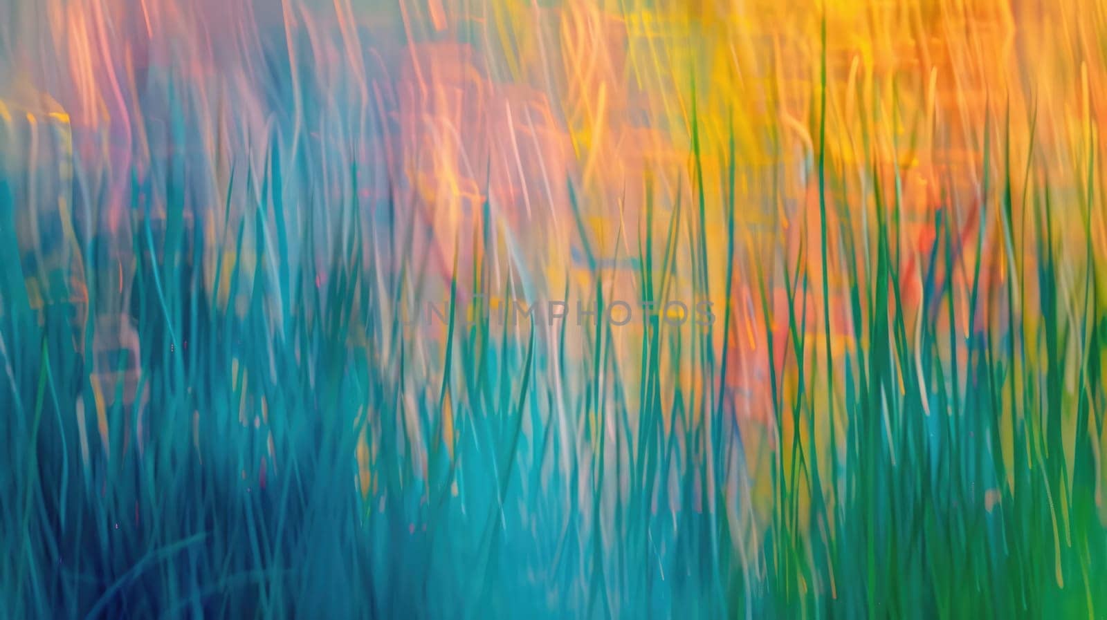 A vibrant painting showcasing a close up of a fireball against a backdrop of a colorful sky and water, capturing the intense heat and atmospheric phenomenon AIG50