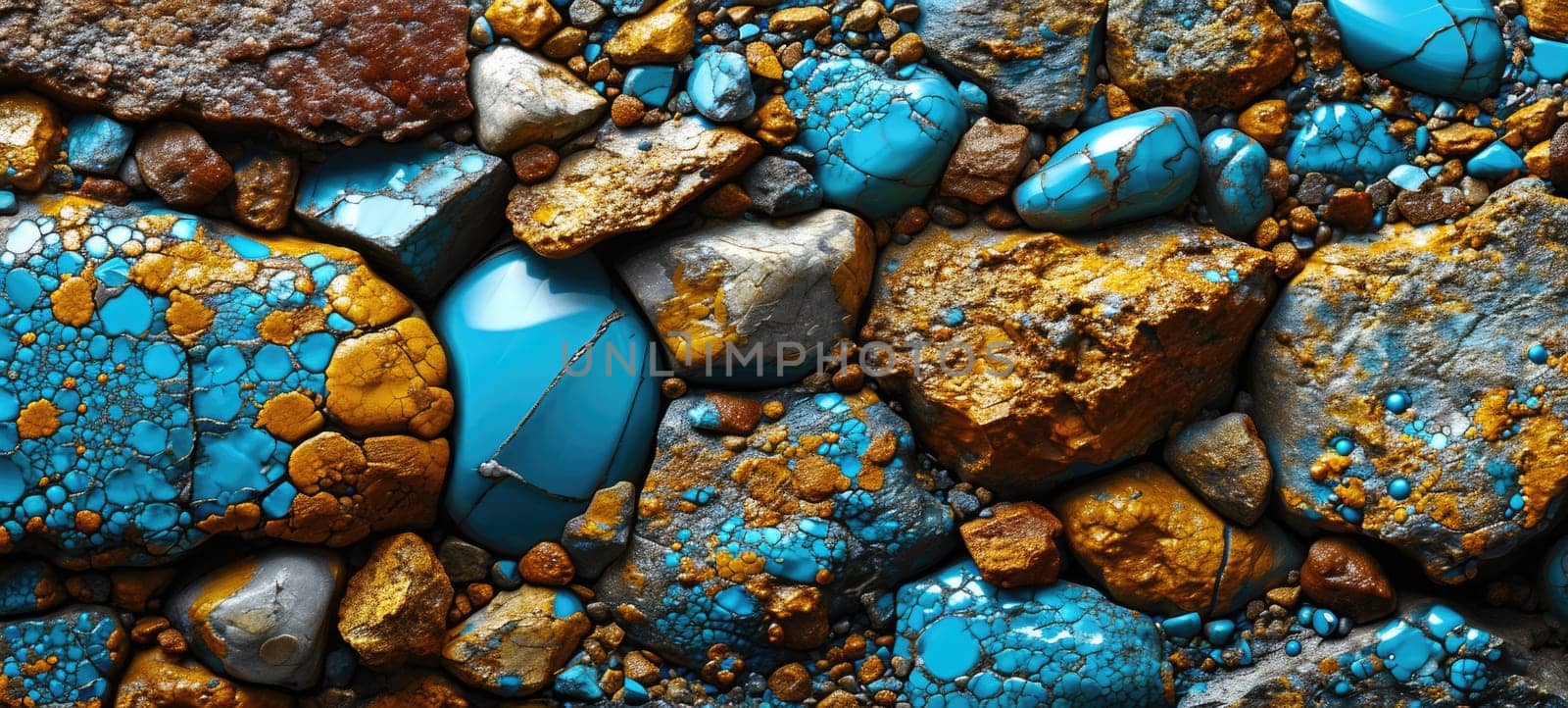 The pile of the multicolor of the marble and pebbles that can be used for decoration with many things like wall or floor and can be found anywhere that has used old fashioned decoration style. AIGX01.