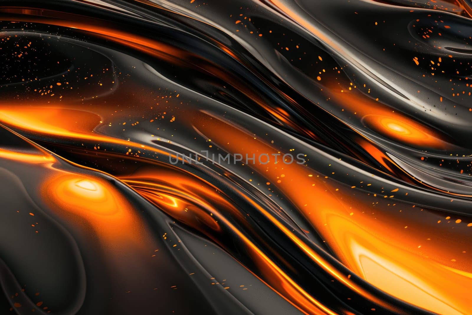 Molten metal with floating embers AIG51A.