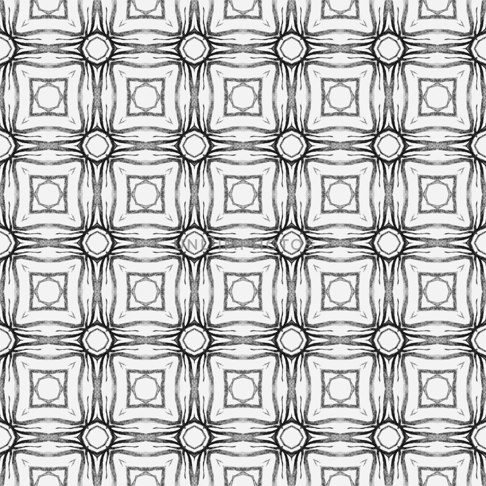 Chevron watercolor pattern. Black and white cute boho chic summer design. Textile ready optimal print, swimwear fabric, wallpaper, wrapping. Green geometric chevron watercolor border.