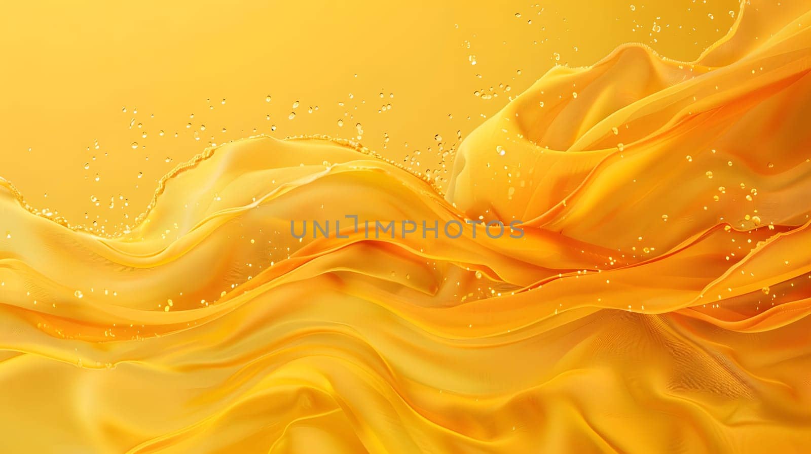 A vibrant close up of a piece of yellow cloth contrasted against a matching yellow background, creating a warm and inviting atmosphere reminiscent of a golden landscape