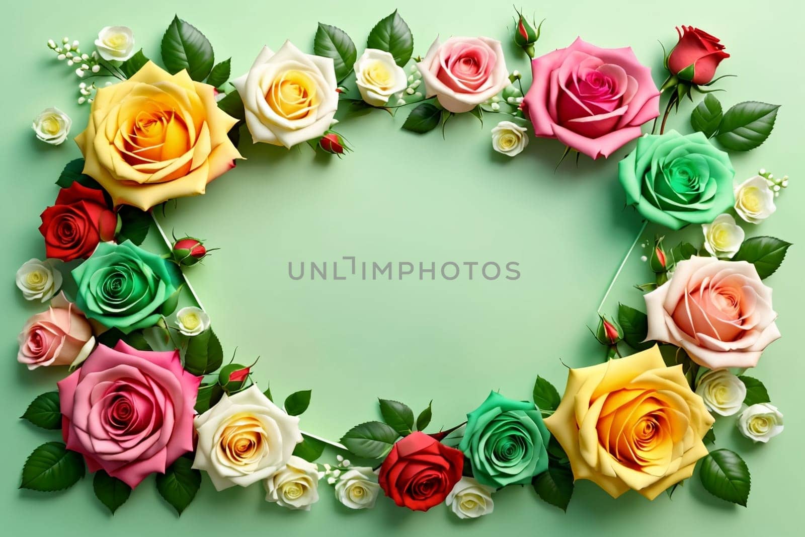 Bouquet of colorful bright flowers, isolated on a white background.