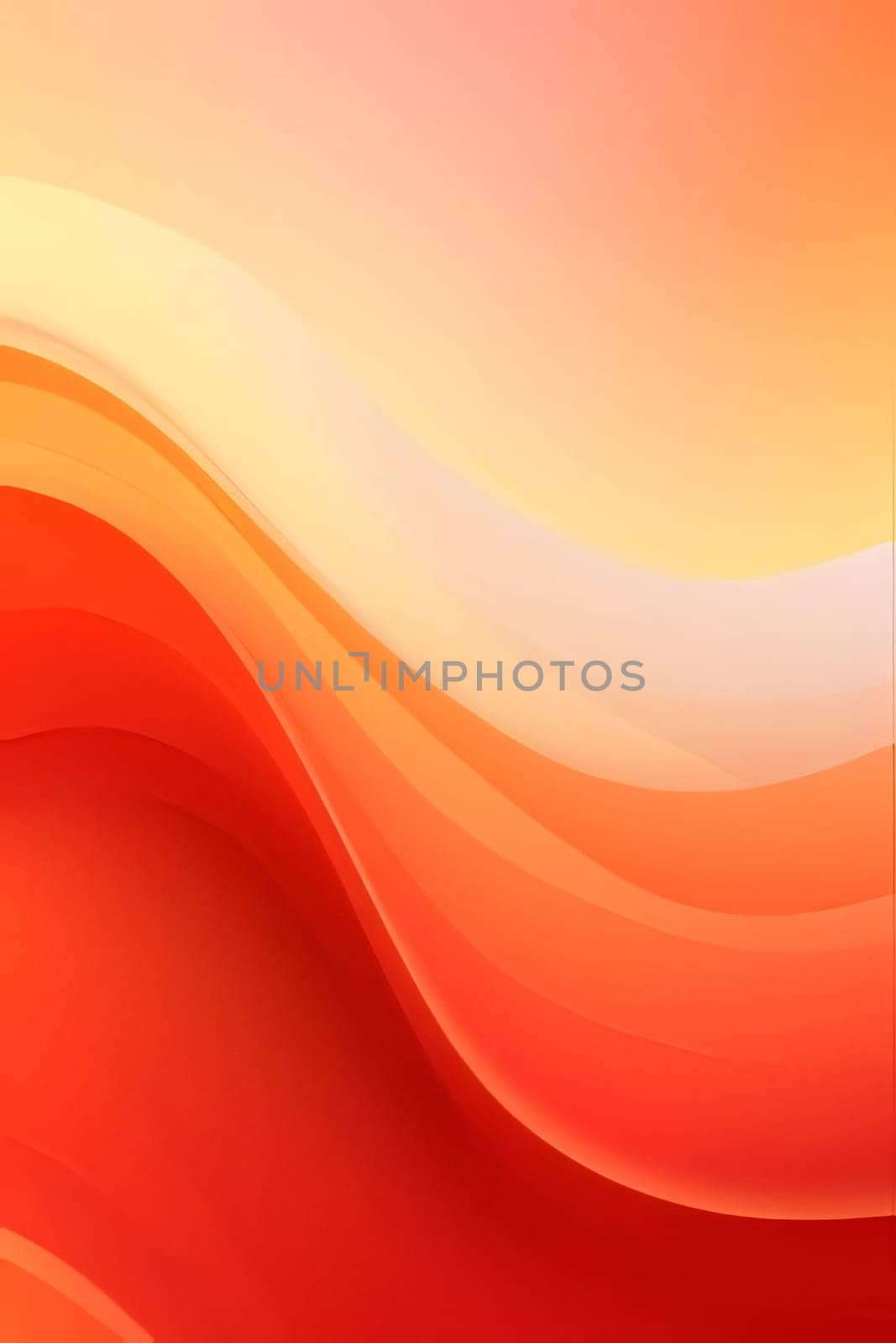 Abstract background design: Abstract orange background with smooth lines. Vector illustration for your design.