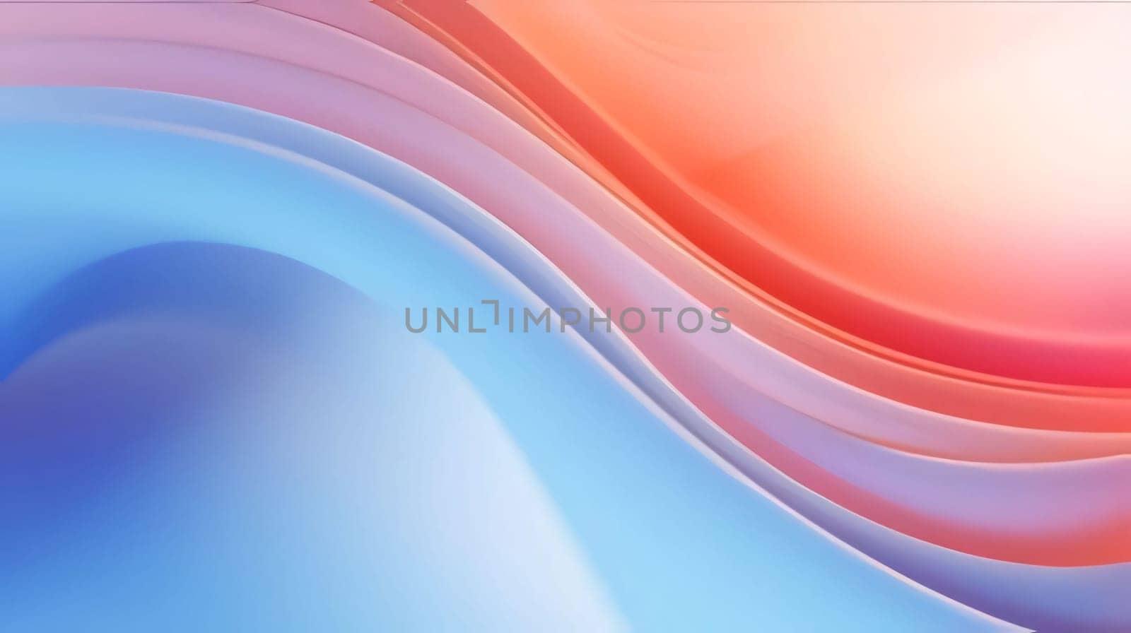 abstract background with smooth lines in blue, pink and orange colors by ThemesS