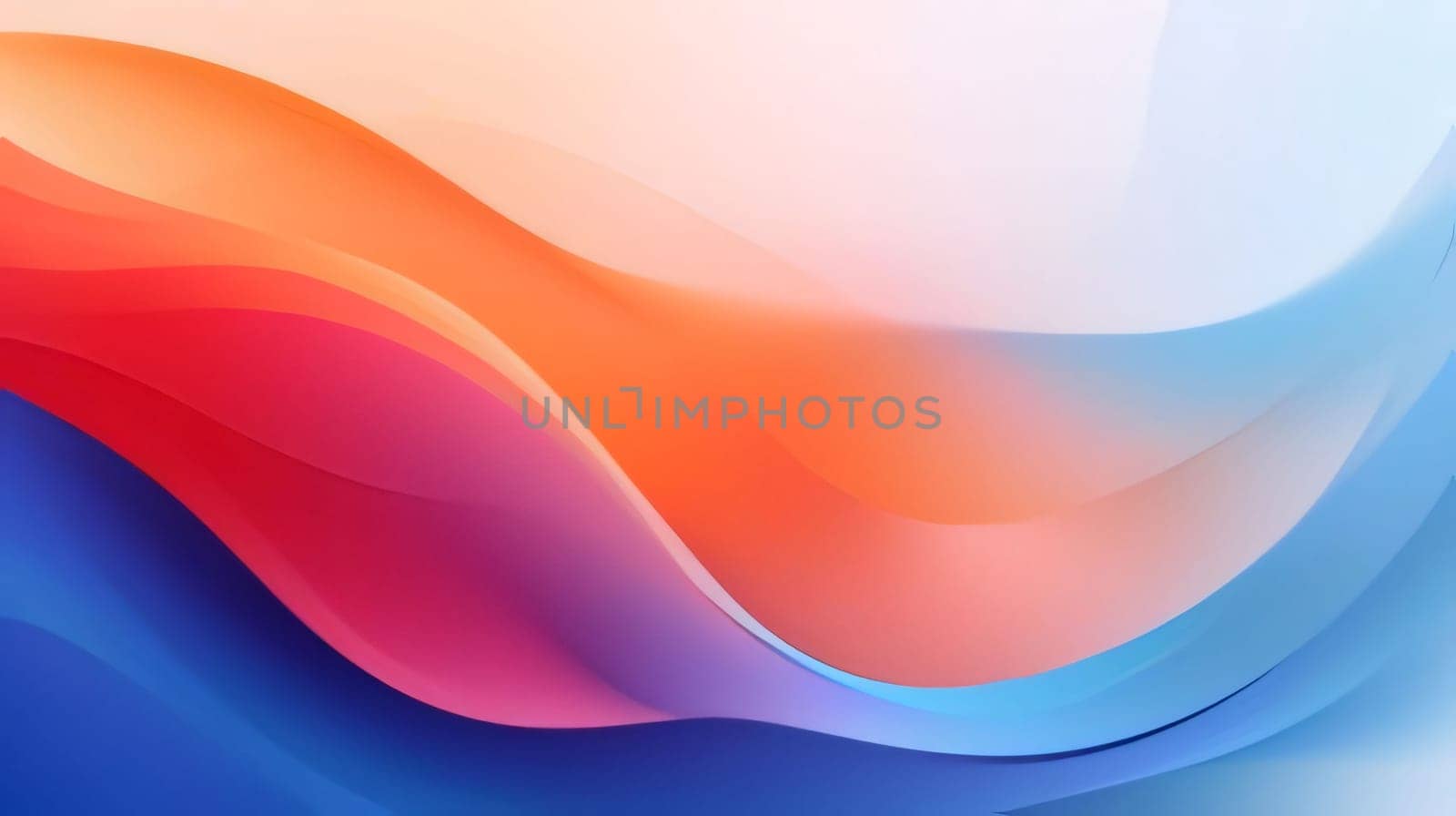 Abstract background design: abstract colorful background with smooth lines in blue, orange and pink