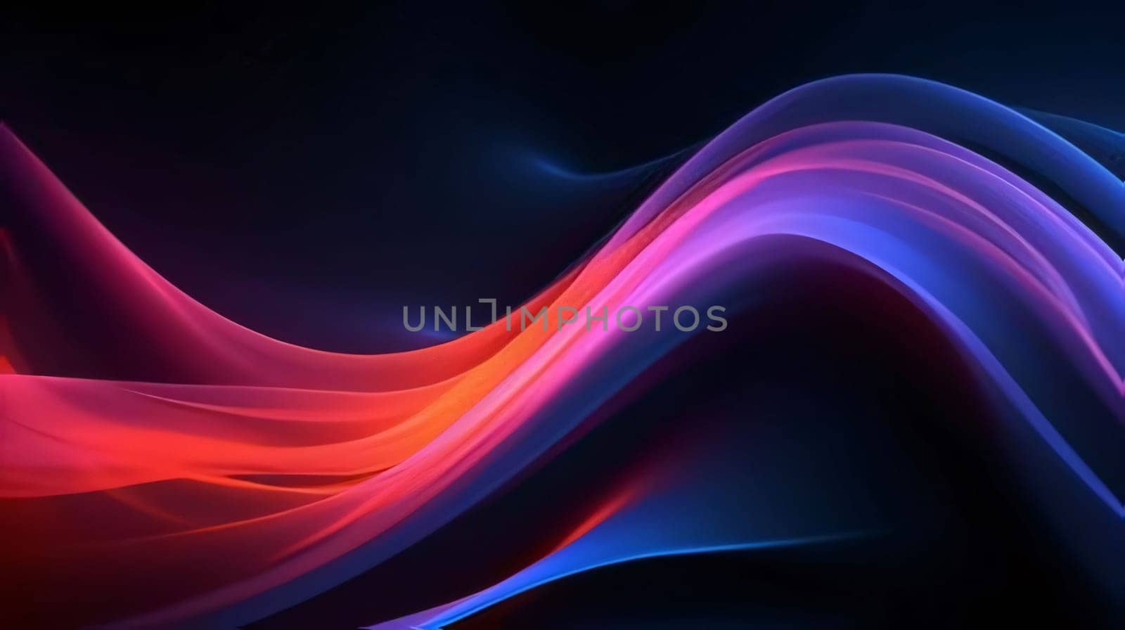 abstract background with smooth lines in blue, red and black colors by ThemesS
