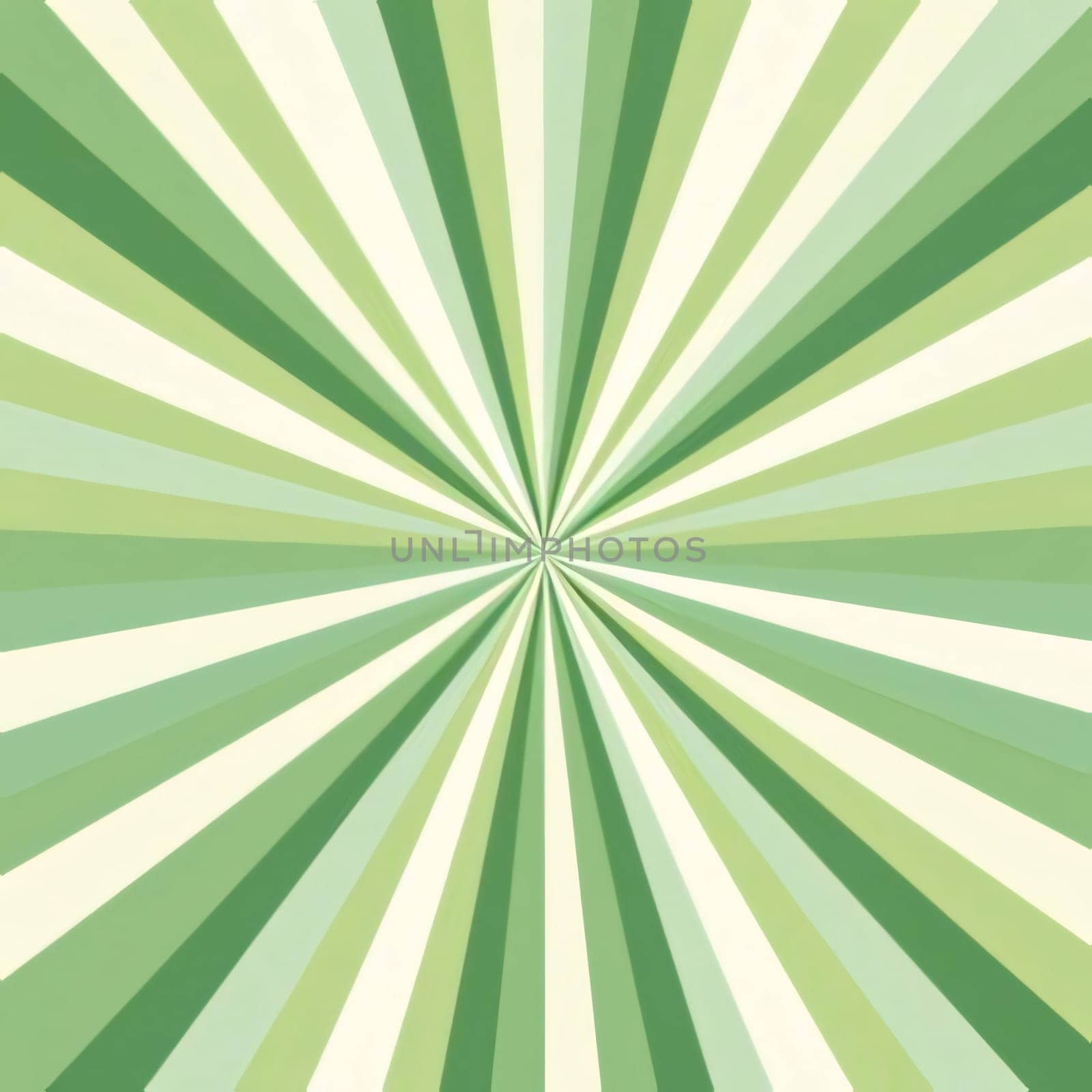 Green abstract background with rays. Radial pattern. Vector illustration. by ThemesS