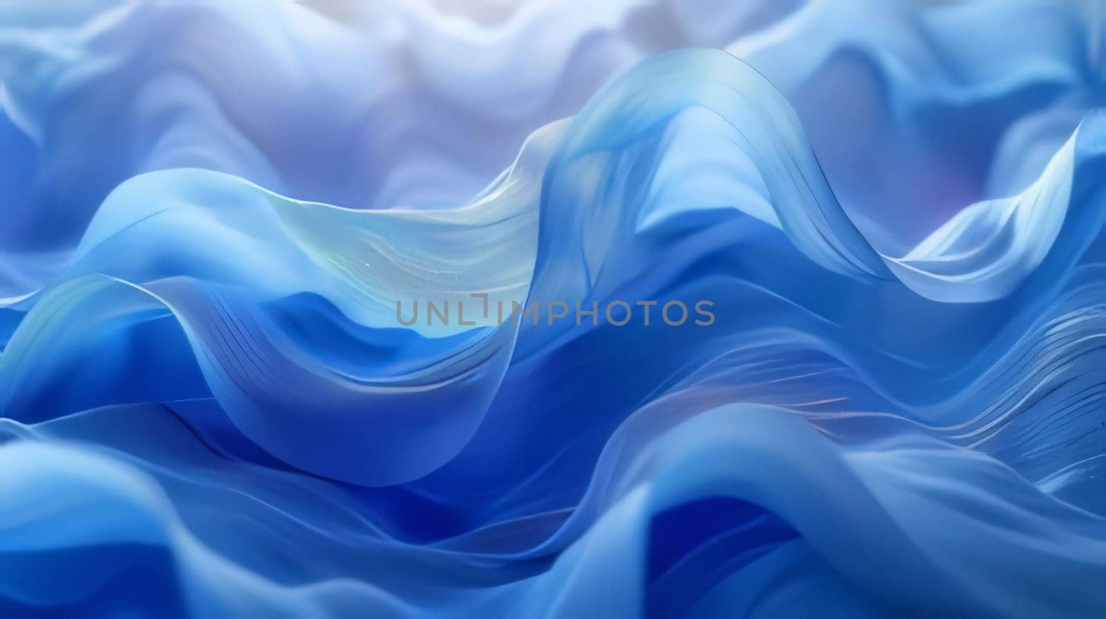 abstract blue background with smooth lines in it. 3d rendering by ThemesS
