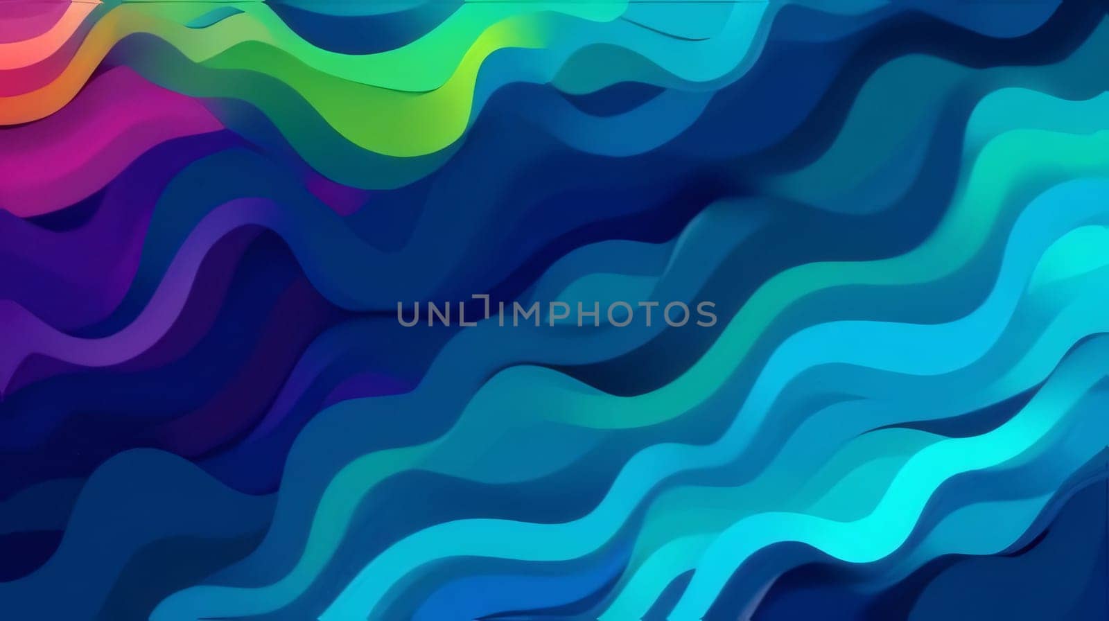 Abstract wavy background. Colorful vector illustration for your design. by ThemesS