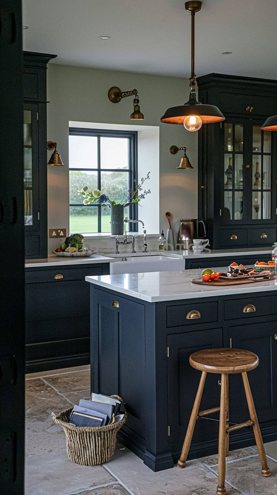 Bespoke kitchen design, country house and cottage interior design, English countryside style renovation and home decor idea